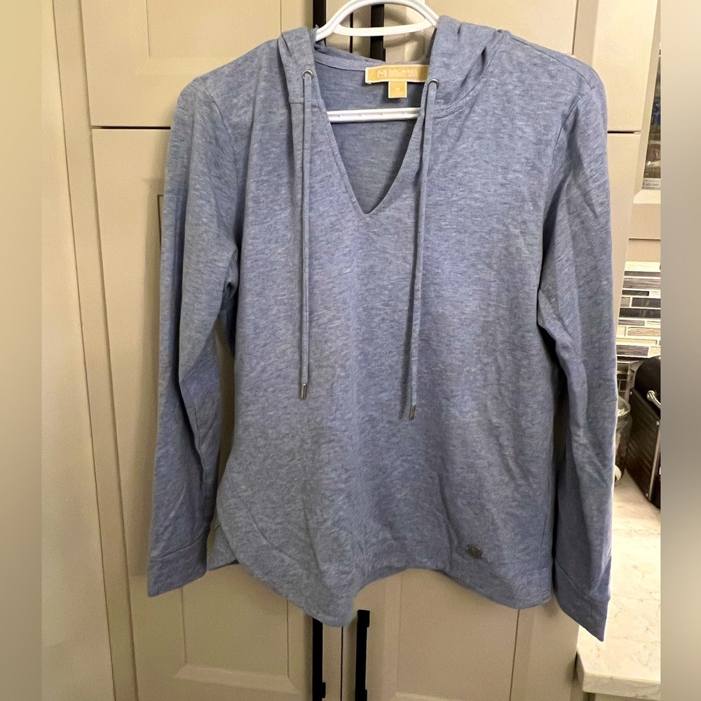 Michael Kors hoodie. Scalloped bottom. Well worn. Soft.